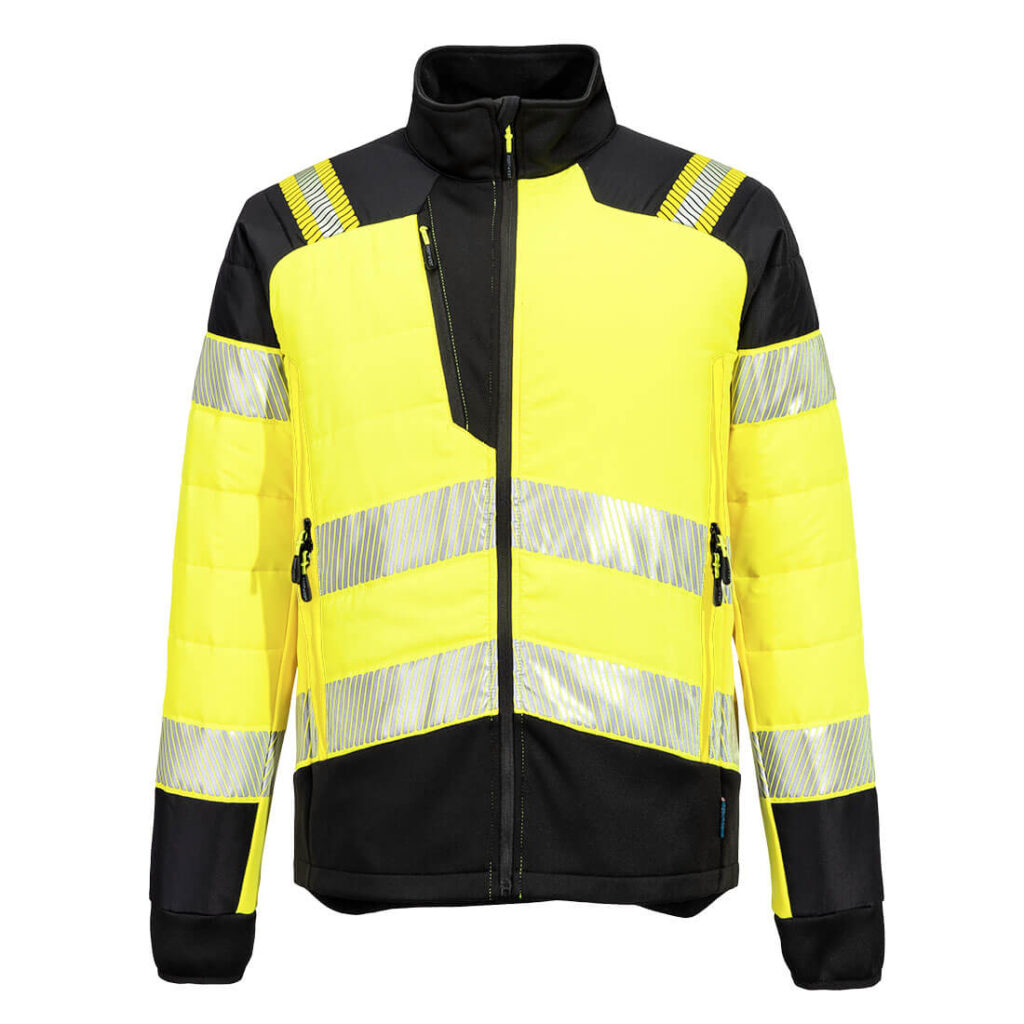 Portwest - T170 - PW3 Hi-Vis Hybrid Baffle Jacket