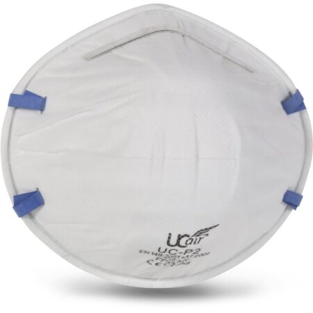 Ucair UC-P2 Disposable FFP2 cupped mask unvalved (APF 10) UOM Box 20