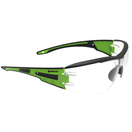 Beeswift Clear Lens Sports Frame Safety Glasses Clear/green