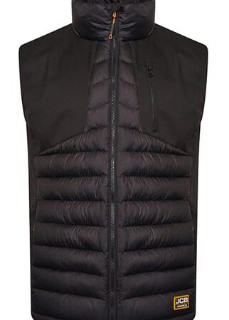 Jcb Workwear Trade Hybrid Padded Gilet Black Item Code: D-MN