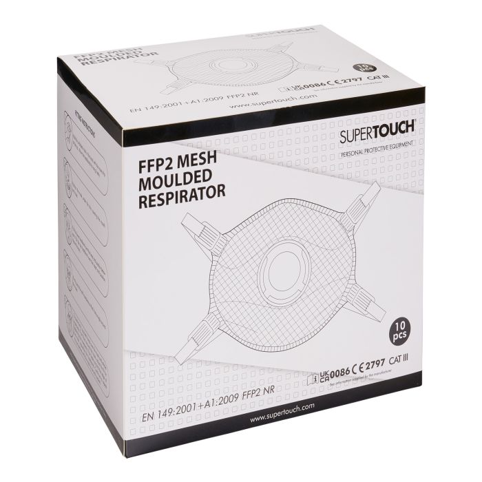 SPE-MP2V SUPERTOUCH FFP2 MOULDED MESH MASK Box 10