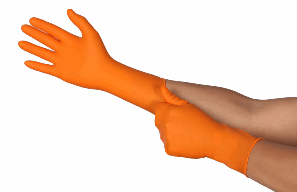 TnT 93-800 Disposable Nitrile Glove Orange