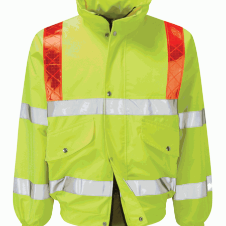 FOIL: BOMBER JACKET WITH RED BRACES