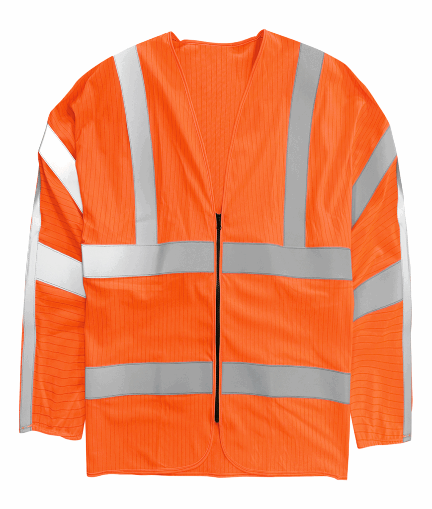 IGNEOUS: HYDRA FLAME FR JERKIN Orange Product Code: FRASJZC03R