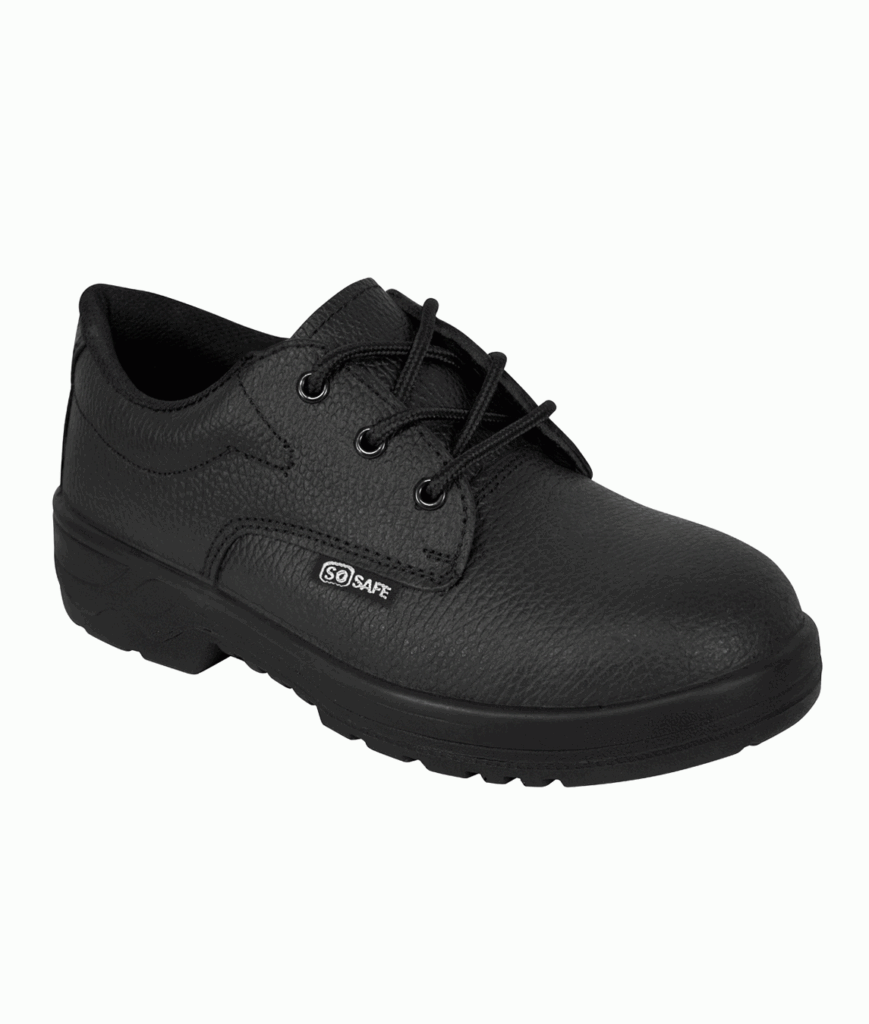 So Safe S1P BLACK LEATHER GIBSON SHOE