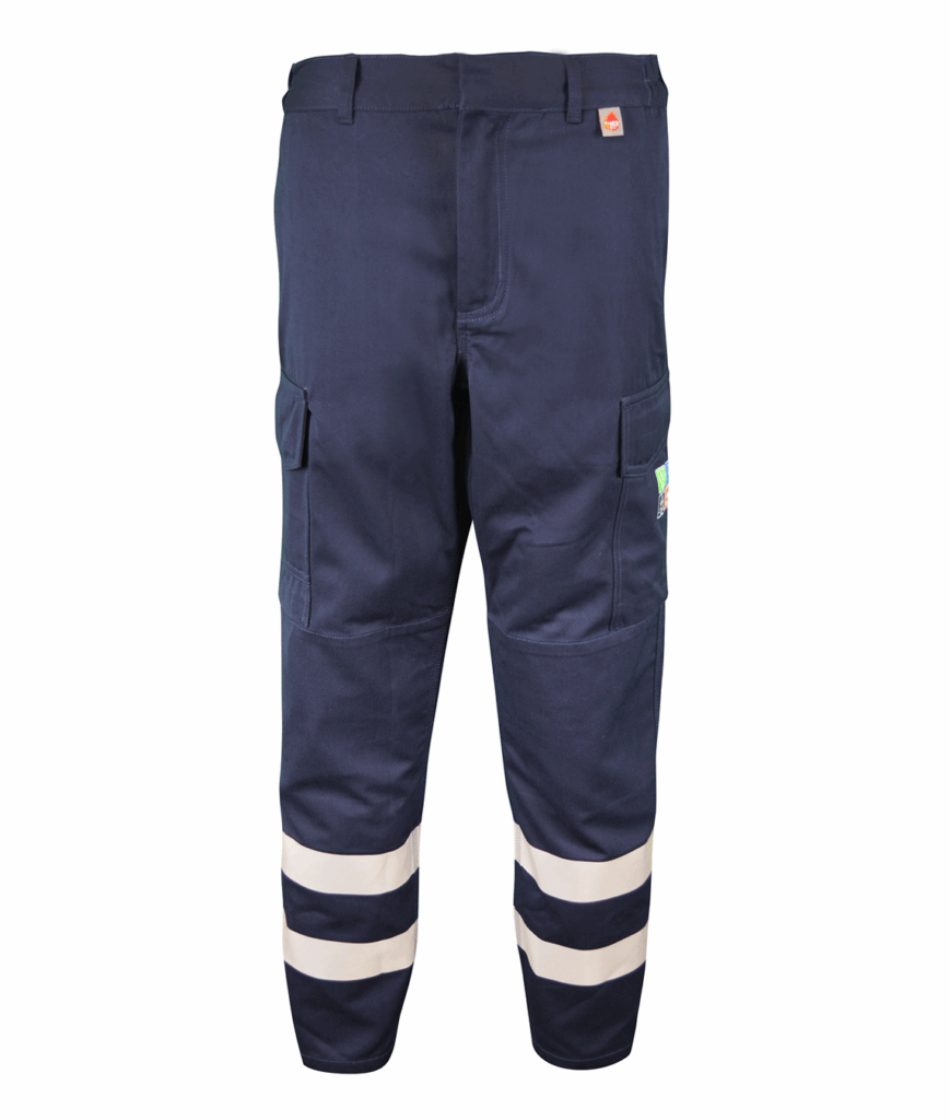 NOBEL: INHERENT FR ARC COMBAT TROUSER WITH FR HI VIS TAPES -SHORT LEG