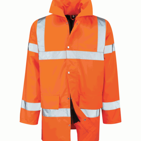 TRISTAN: ORANGE 3/4 LENGHT JACKET