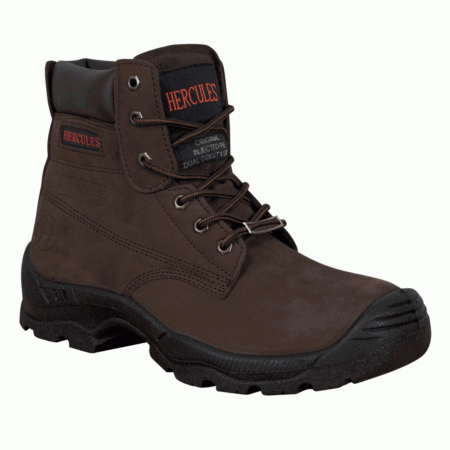 910-HERCULES-Brown HIGH LEG NUBUCK BOOT  Water Resistant Leather Upper EN IS0 20345:2011 S3 SRC - Image 3