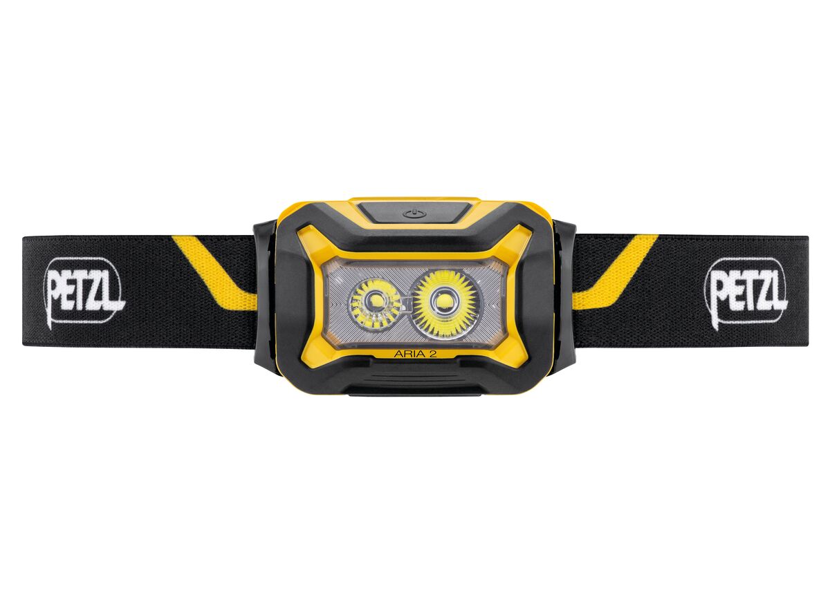Petzl E070AA00 Aria2 Head Torch 450 Lumens Black/Yellow - Image 2
