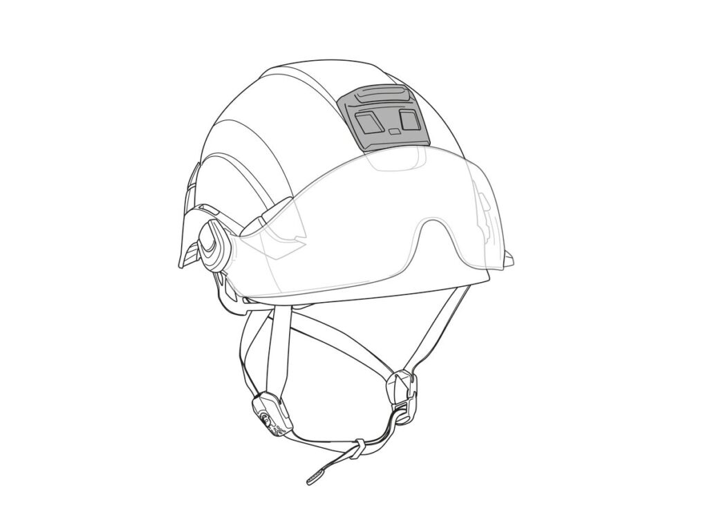 Petzl E073AB00 Helmet Adapt Adhesive Plate Headlamp Mount