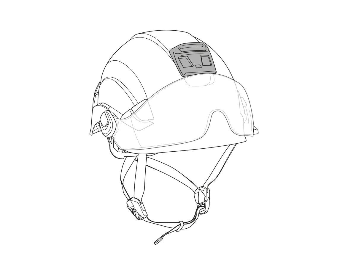Petzl E073AB00 Helmet Adapt Adhesive Plate Headlamp Mount - Image 2