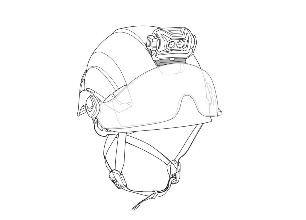 Petzl E073AB00 Helmet Adapt Adhesive Plate Headlamp Mount