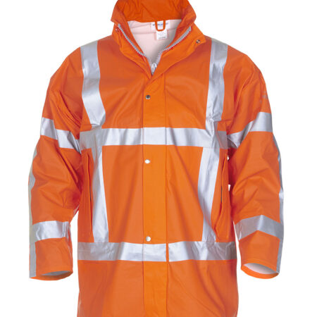 Hydrowear Neer Multi Fire Retardant Hi-vis Anti-static Waterproof Parka Jacket Orange - Image 2