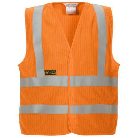 HYD0672800 - Hydrowear Mably Hi-vis Flame Retardant Vest Orange Item Code: HYD0672800OR