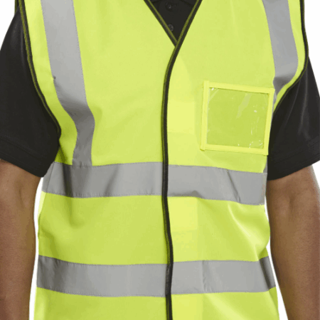 Beeswift Id Vest Hi-vis Saturn Yellow Item Code: BD108SY