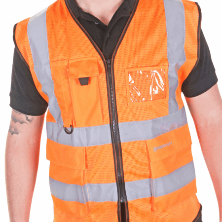 Beeswift Hi-vis Executive Mesh Vest Orange