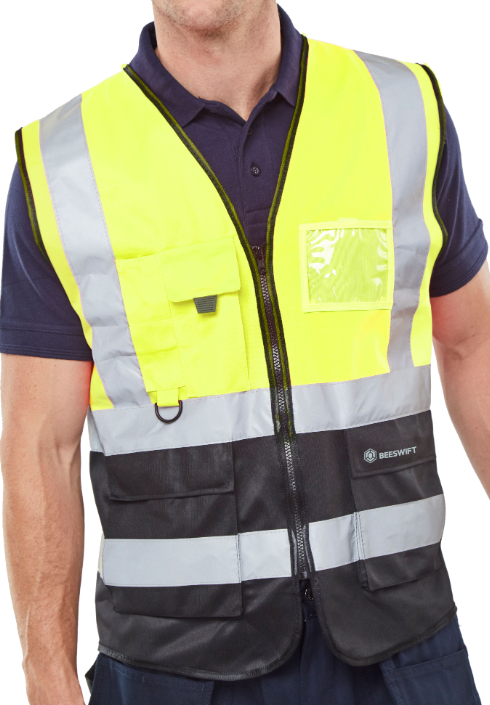 Beeswift Hi-vis Two Tone Executive Id Vest