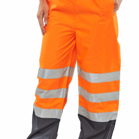 Beeswift Belfry Two-tone Hi-vis Waterproof Trousers