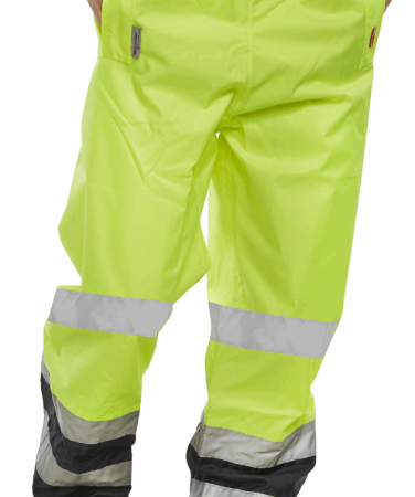 Beeswift Belfry Two-tone Hi-vis Waterproof Trousers - Image 2