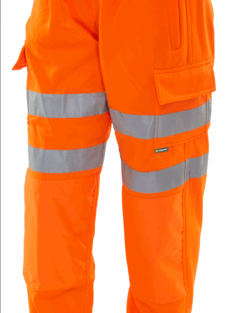 Beeswift Fleece Jogger Hi-vis Trousers