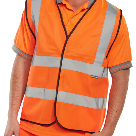 Beeswift Hi-vis Vest Orange Item Code: WCENGOR - Image 2