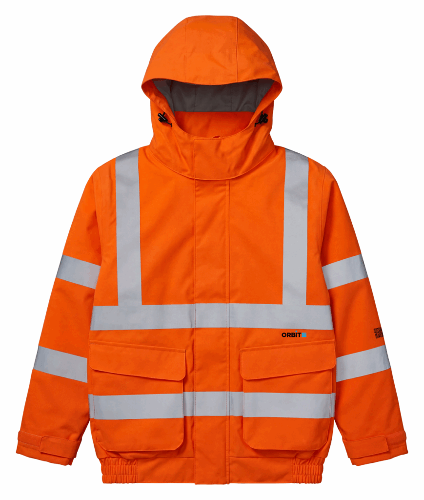 TORNADO: HI-VIS BOMER JACKET 100% POLYESTER MESH LINING
