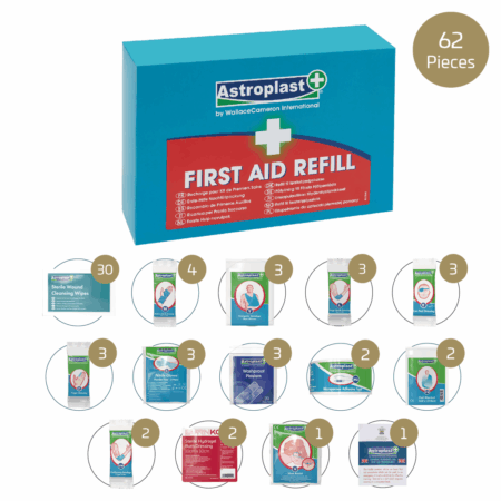Wallace Cameron Medium BS 8599-1 (2019) Workplace First Aid Kit Refill