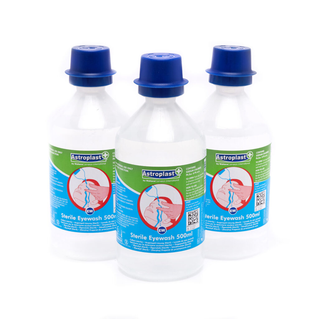 Wallace Cameron 500ml Sterile Eye Wash Bottle (Case 3 x Box 3)