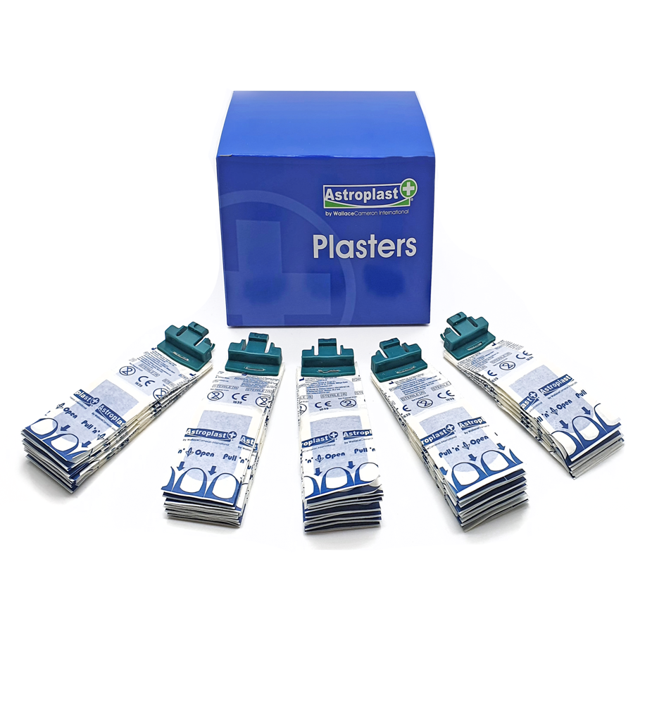 Wallace Cameron Blue Detectable Plaster Adulto Box Refill (Box 15 x Clip 10)