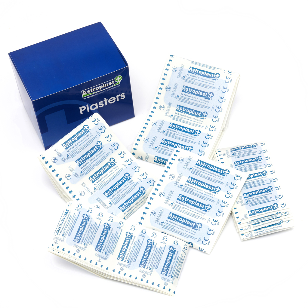 Wallace Cameron Assorted and Shaped Blue Detectable Plasters (Box 150)
