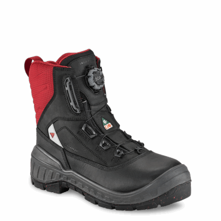 Red Wing Polar X 3265 Black Leather Waterproof Thermal BOA Fit Boots (PL WR E FO CI HRO SR)