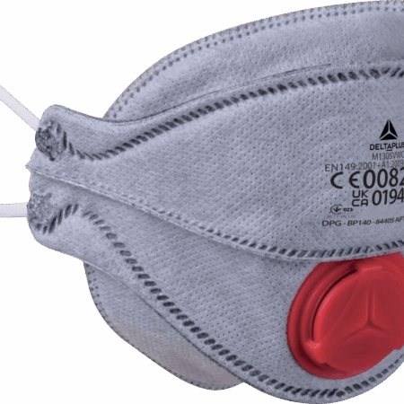 M1305VW Box of 10-piece FFP3 (valve) facial filter masks with activated charcoal for protection against noxious odours (e.g. welding fumes).