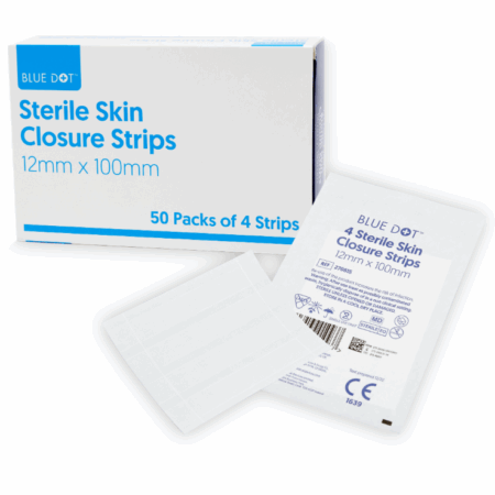 Blue Dot Sterile Skin Closure Strips 100mm x 12mm (Box 50 x 4)