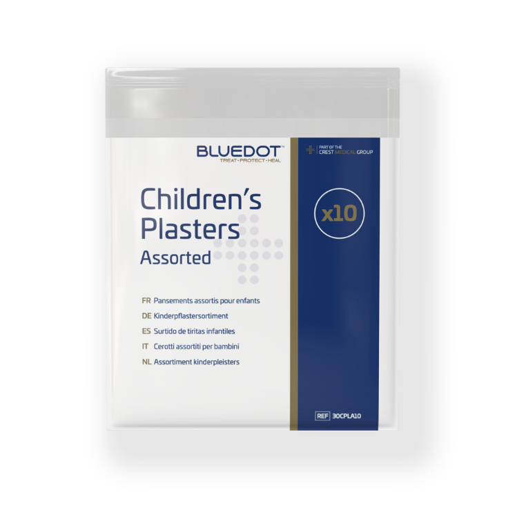 Blue Dot Assorted Childrens Plasters (Pack 10)