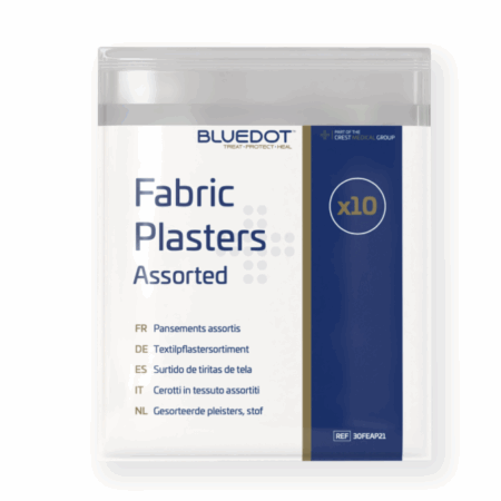 Blue Dot Assorted Fabric Plasters (Bag 10)