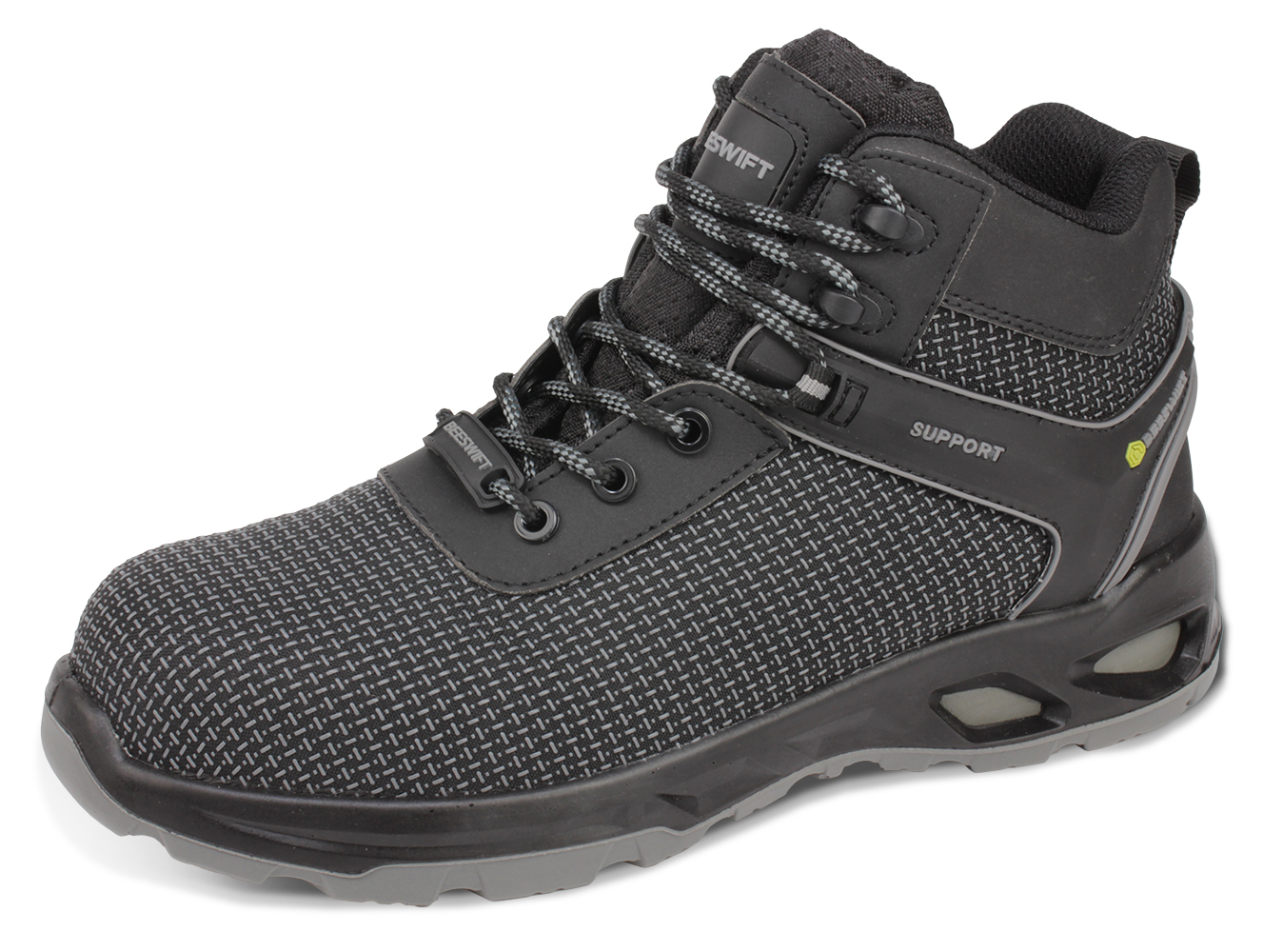 Beeswift Himley Tpu Tek Composite Mid Lightweight Safety Work Boot S3s Black