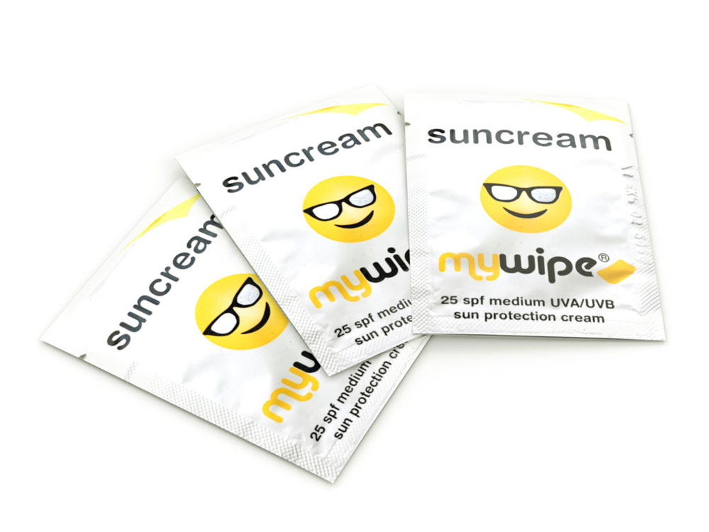 My Wipe Sun Cream Sachet Factor 25 Spf White Product Code: CM1771 Carton 500 Each 39p
