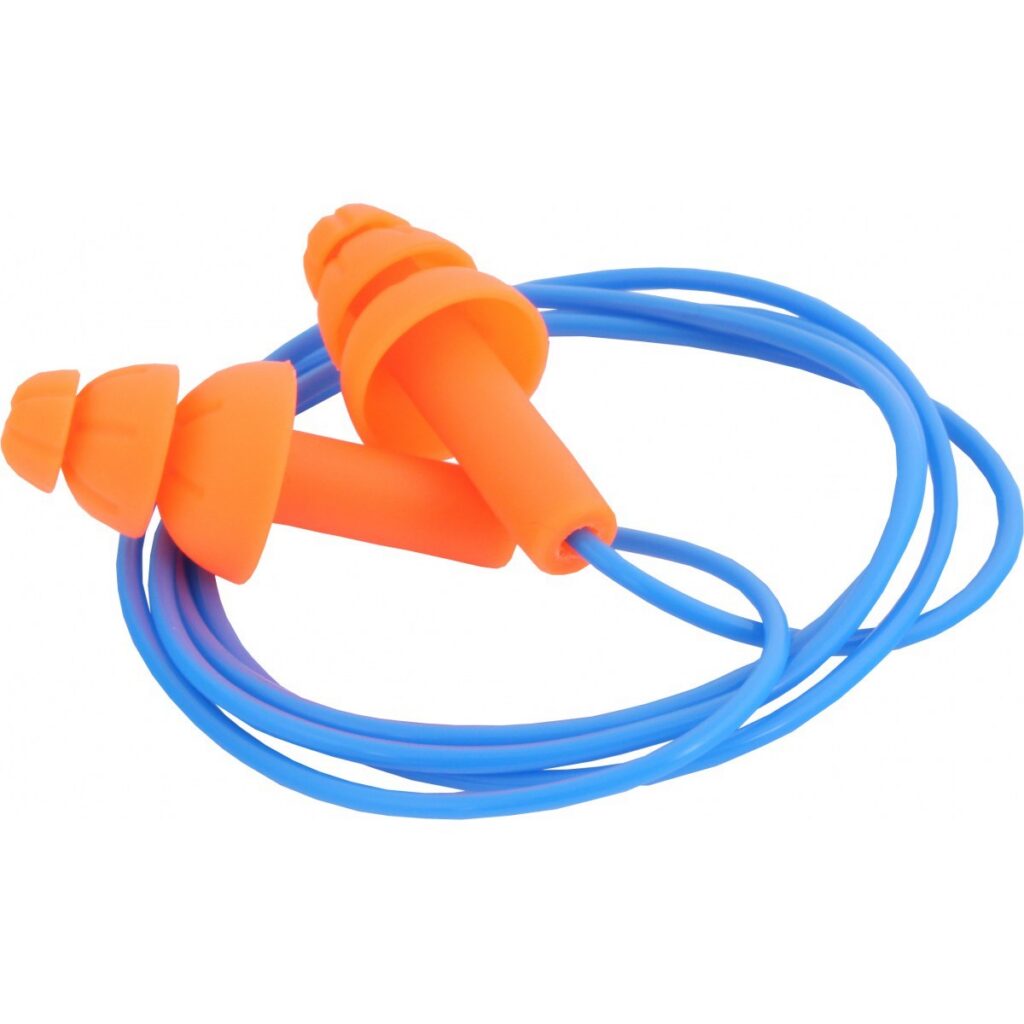 EP001C - 29 SNR Re-usable TPR corded earplug with high SNR 29