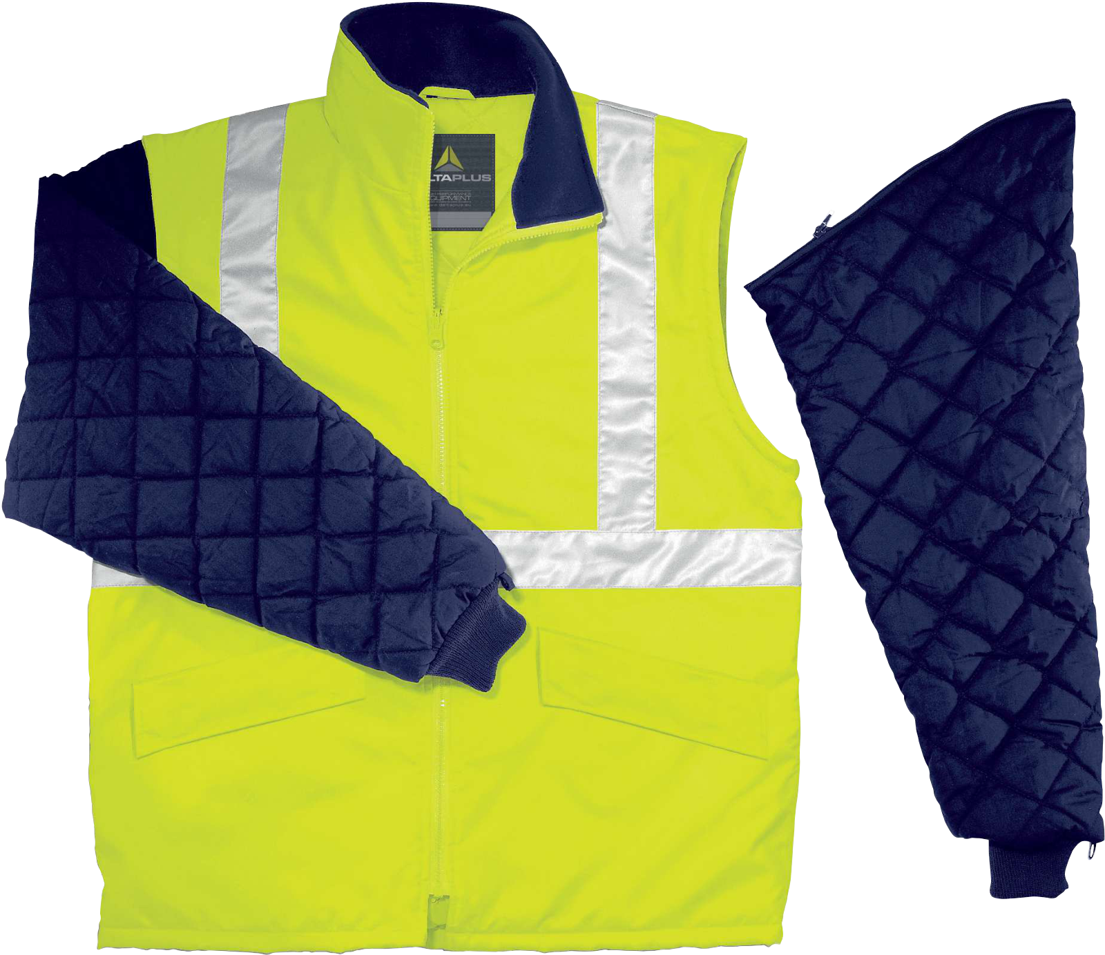 FREEWAY HV 2-in-1 jacket with warm removable sleeves for day and night visibility - Image 2