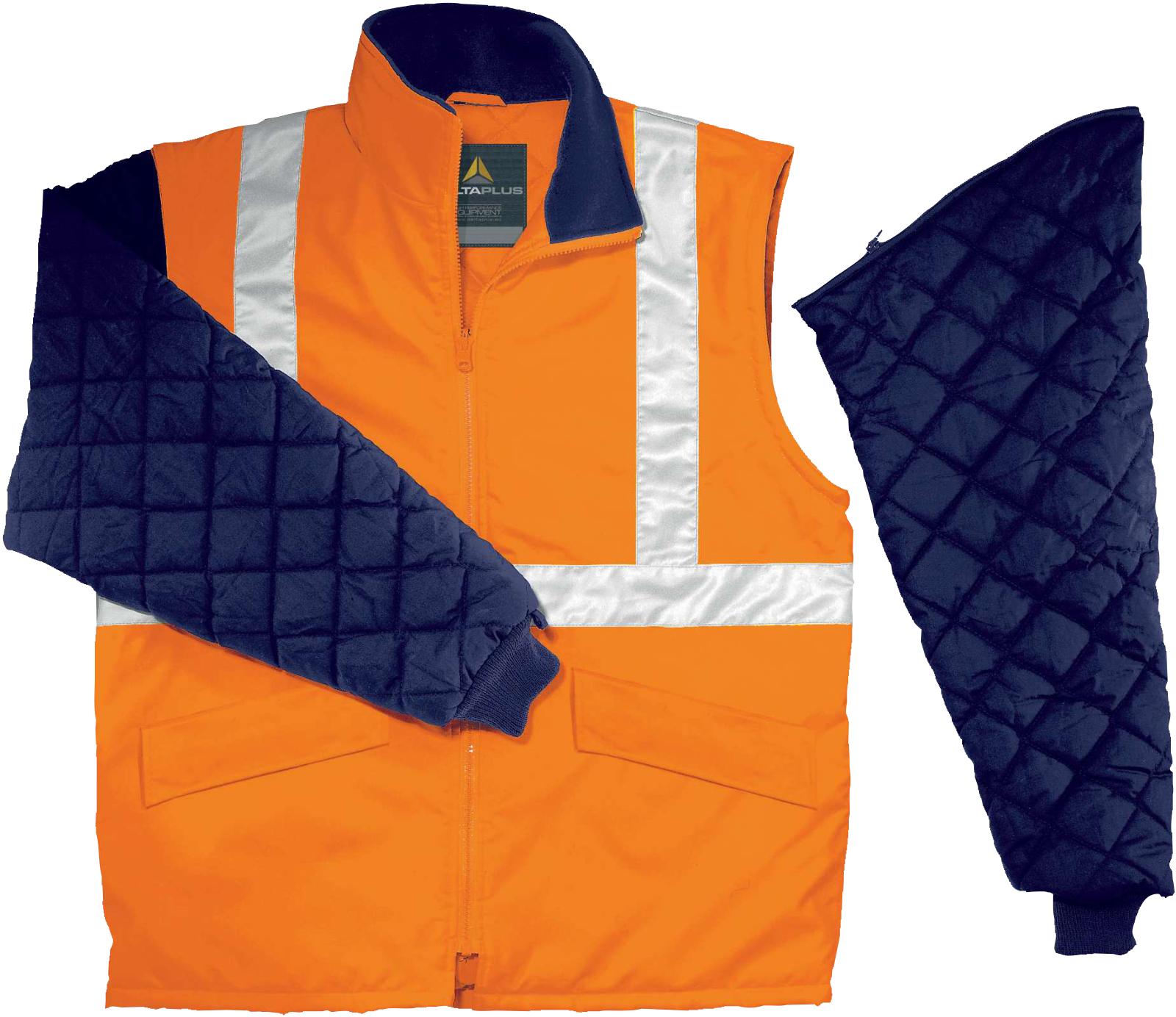 FREEWAY HV 2-in-1 jacket with warm removable sleeves for day and night visibility - Image 3