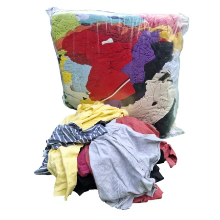 Coloured T-Shirt Cleaning Rags 10kg - Image 2