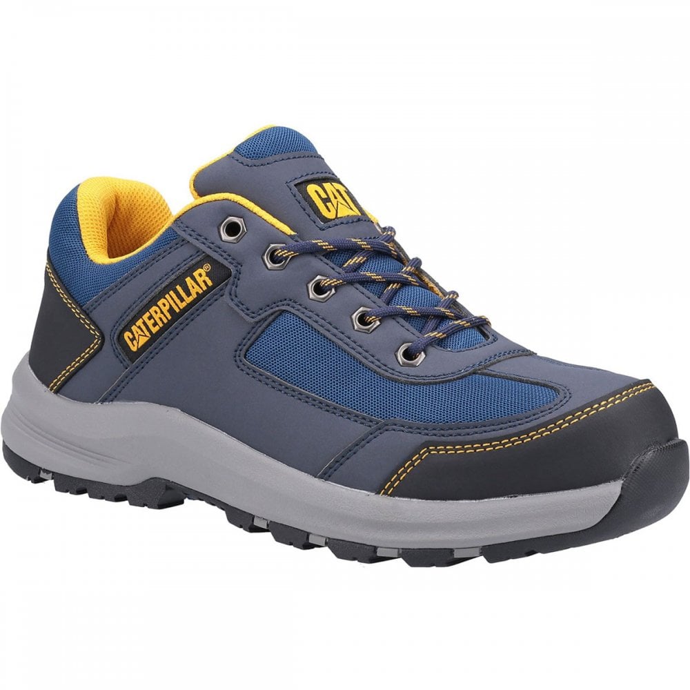 CAT Elmore Low Safety Trainers Navy S1P
