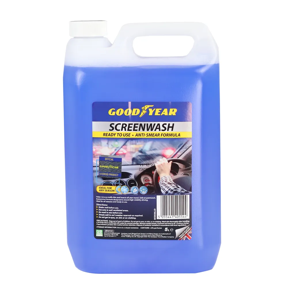 Goodyear Anti-Smear Blue Screenwash 5L