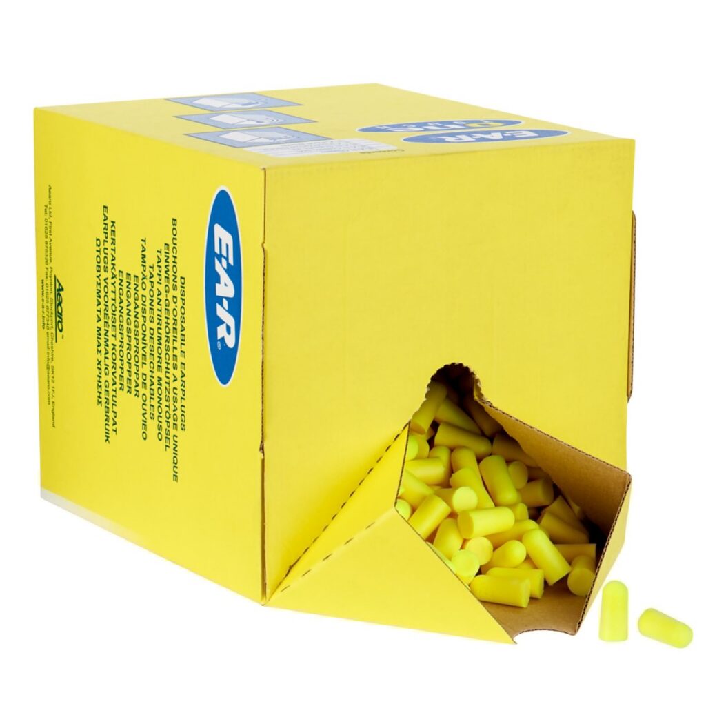 3M™ E-A-Rsoft™ Yellow Neons™ PD-01-010 Earplugs, 34 dB, RE-FILL 500 Pairs