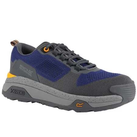 Regatta Professional TRK212 Crossfort S1 X-over metal-free safety trainers Twilight Blue/Gunmetal