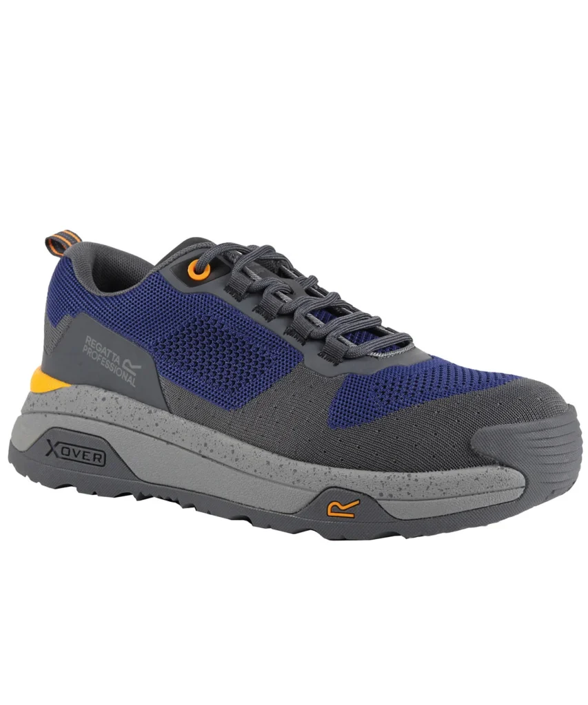 Regatta Professional TRK212 Crossfort S1 X-over metal-free safety trainers Twilight Blue/Gunmetal