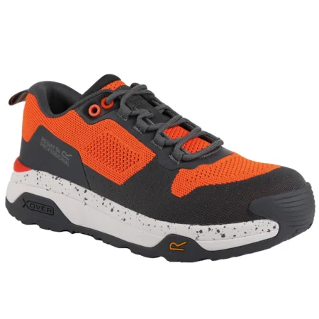 Regatta Professional TRK212 Crossfort S1 X-over metal-free safety trainers Flame Orange/Gunmetal
