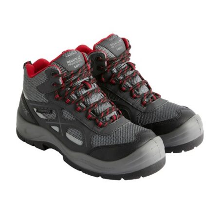 Regatta Professional Limestone S6 waterproof boots Granite/Red