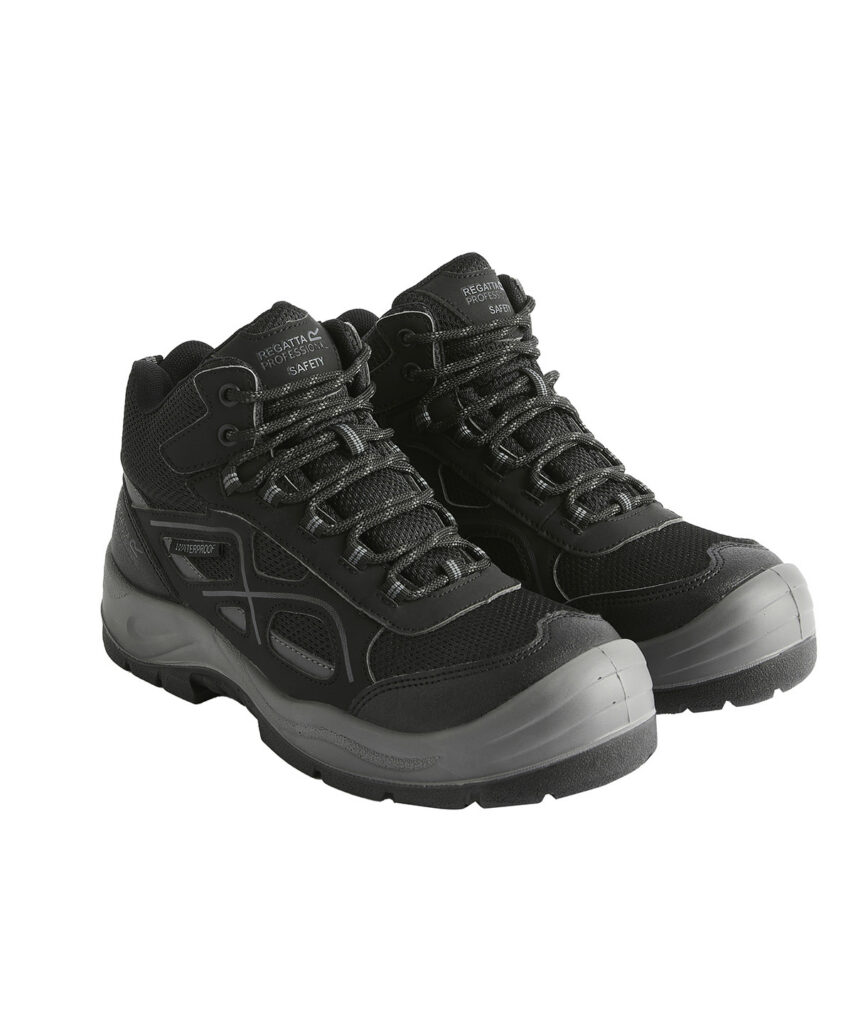 Regatta Professional Limestone S6 waterproof boots Black/Granite