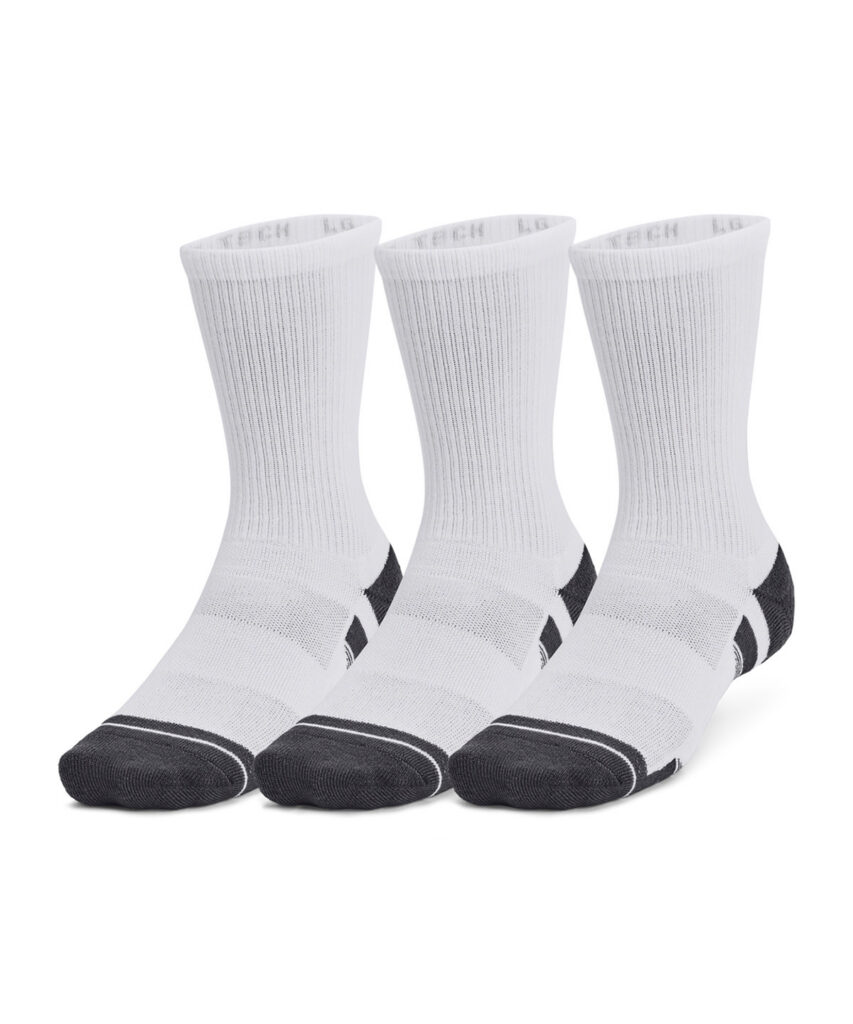 1379512W Under Armour Performance tech 3-pack crew socks White